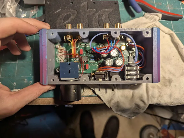 Associate built into its case