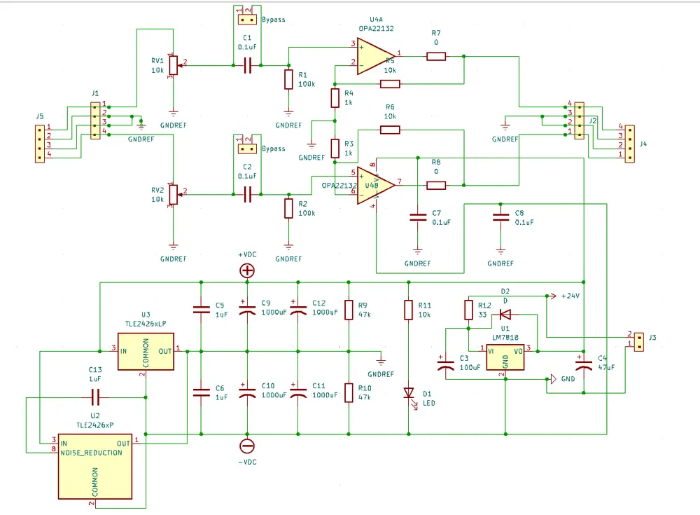 Noodle Board amplifier schematic